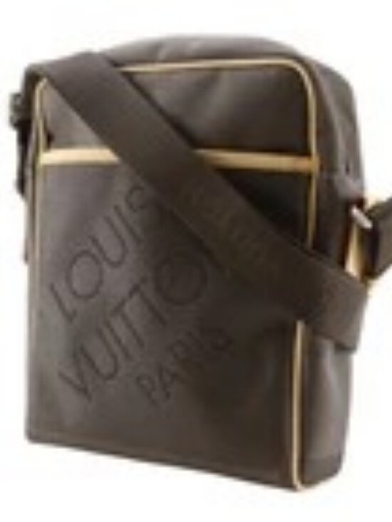 LOUIS VUITTON Sitadan NM Shoulder Bag M93224 Tail Brown Damier Jean Canvas main image 1